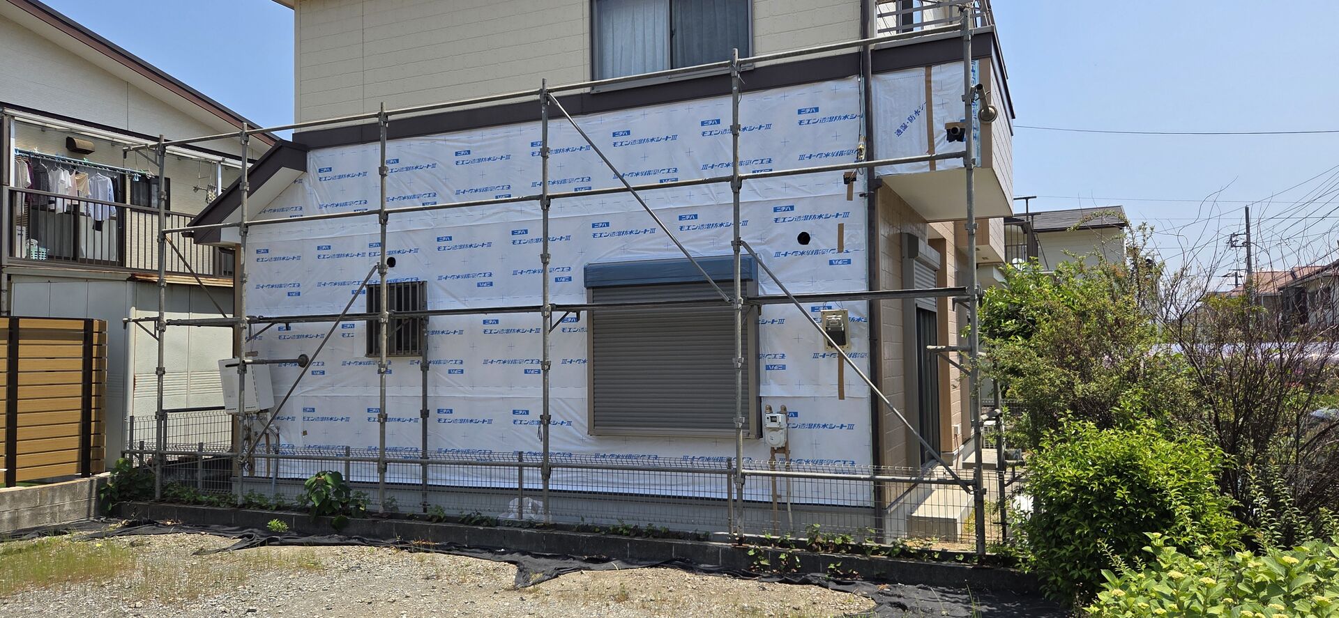 保険工事による、外壁貼り替え及びサッシ交換工事